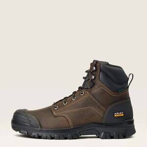 NEW ARIAT women's treadfast h20 work hiker boot in dark brown